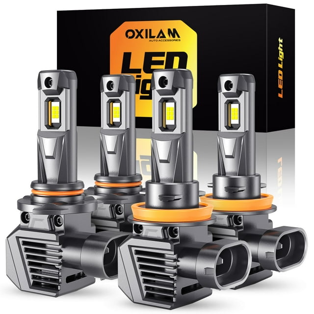 Bombillas LED OXILAM H11 9005 6500 K, color blanco frío (paquete de 4)