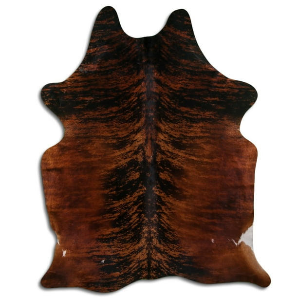 27CP 8 Ft X 6.5 Ft Hair On Leather Cowhide From Brazil Skin Rug Carpet