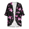 thumbnail image 4 of successthop Cardigan for Women Lightweight Puff Sleeve Kimono Cardigans Casual Loose Beach Cover Ups Cropped Cardigans Everyday Wear Beach Vacation Outfits Going Out Cardigan, 4 of 5