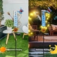 thumbnail image 4 of Outdoor Rain Gauge,Watering Can & Sunflower Solar Rain Gauge,LED String Lights, Metal Garden Stake for Patio, Lawn & Outdoor Decor, 4 of 6