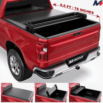 MOSTPLUS 6.5FT 4-Fold Tonneau Cover Truck Bed for 2019-2026 Chevy Silverado GMC Sierra 1500