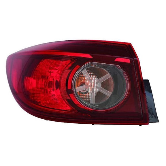KAI New OEM Replacement Driver Side Outer Tail Light Assembly, Fits 2014-2018 Mazda 3