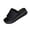 Womens Casual Shoes # Black, variant on Summer Sandals for Women Open Toe Knit Ribbed Raised Base Fabric Lightweight Breathable Trendy Yoga Studio Pilates Lounge Relaxation Spa Wellness Meditation Retreat Center Shoes