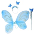 thumbnail image 4 of Disfraz de hada Salvador Princesa Varita Mariposa Azul, 4 of 9