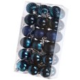 thumbnail image 3 of Bearachild 30 piezas de bolas de Navidad adornos inastillables decoraciones para árboles de Navidad juego de bolas colgantes para decoración de fiesta de Kits de decoración para fiestas azul oscuro Bearachild HA007626-04B, 3 of 6
