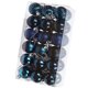 thumbnail image 3 of Bearachild 30 piezas de bolas de Navidad adornos inastillables decoraciones para árboles de Navidad juego de bolas colgantes para decoración de fiesta de Kits de decoración para fiestas azul oscuro Bearachild HA007626-04B, 3 of 6
