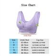 thumbnail image 3 of Women's Padded Sports Bras,Cross Side Buckle Rimless Lace Bra,Plus Size S-4XL, 3 of 5