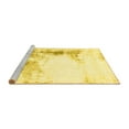 thumbnail image 2 of Ahgly Company Machine Washable Indoor Rectangle Abstract Yellow Modern Area Rugs, 2' x 4', 2 of 4
