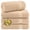 Beige-4 Piece Bath Towel Set, variant on 40x80" Oversized Bath Sheet Towel Sage Green