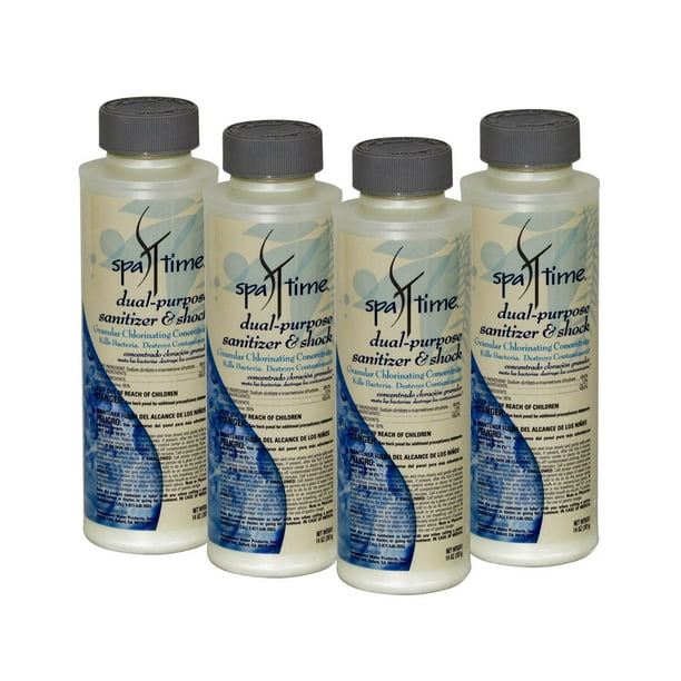 Spa Time 14 Oz. Dual Purpose Sanitizer & Shock for Spas and Hot Tubs