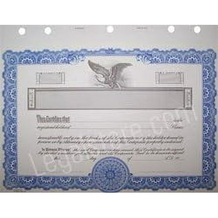 Goes Corporate Certificates, Blue Border, 25 per package