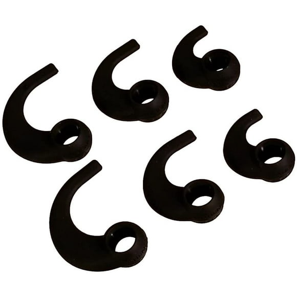 Far End Gear BudLoks Oreillette Sport Poignées pour Oreillettes Intra-Auriculaires et du Conduit Auditif, Noir