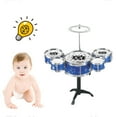 thumbnail image 4 of Deals! Danhjin Baby Musical Toys, Jazz Drum Children's Musical Instrument with Five Drum Set for Infant Early Education, Percussion Instrument for Toddlers 1-3 Learning and Play, Christmas Gifts, 4 of 6