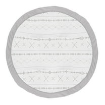 Sweet Jojo Designs Woodland Friends Grey and White Baby Play Mat