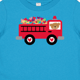 thumbnail image 4 of Inktastic Valentine Fire Truck Heart Bear Boys or Girls Baby T-Shirt, 4 of 5