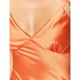 thumbnail image 4 of Vestido largo KOUNAI de verano de satén de seda y cuello en V sin espalda para mujer, 4 of 4