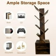 thumbnail image 6 of Tree Shaped Bookshelf Home Decorative Book Rack Multi Layer Storage Shelf for Living Room Study Bedroom Office, 6 of 9