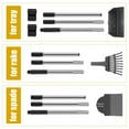 thumbnail image 4 of Niubya Pooper Scooper for Dog, Poop Scoopwith 3 Pack Adjustable Long Handle, Black&Silver, 4 of 6