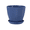 Dark Blue, variant on Flower Pot Thickened Plastic Indoor,Ripple Pattern Planter with Drainage Hole & Tray,Reliable Plant Pot with Diameter Option for All House Plants,Home Garden Houseware,Diameter 3.5-Inch