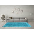 thumbnail image 3 of Ahgly Company Indoor Rectangle Persian Light Blue Traditional Area Rugs, 7' x 9', 3 of 4