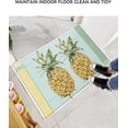 thumbnail image 6 of Indoor Doormat,Comfy Shaggy Mats for Bathroom Summer Tropical Pineapple Plush Floor Rugs Cozy Shag Doormat Carpets Indoor Entrance Decor Abstract Fruits Color Block, 6 of 6