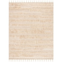 SAFAVIEH Casablanca Candida Striped Wool Area Rug, Beige, 9' x 12'
