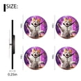 thumbnail image 2 of Non-Ticking Silent Wall Clocks Battery Operated Analog Clock Personalized Picture Clocks for Living Room-Cute Cat Amazed(14inch), 2 of 4