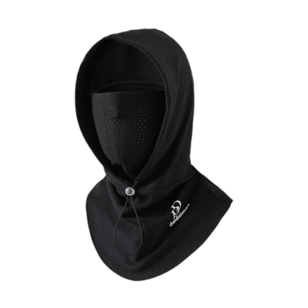 Pasamontañas cómodo para esquí de invierno, ideal para motociclismo, ciclismo y acampada. Negro