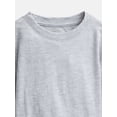 thumbnail image 2 of Wonder Nation Baby and Toddler Boys Solid Tee with Long Sleeves, Sizes 0/3M-5T, 2 of 3