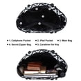 thumbnail image 3 of HAWEE Canvas Tote Bags for Women with Zipper and Compartments Large Capacity Multi Pocket for Travel Storage Purse, Wave, 3 of 7
