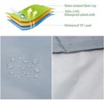 thumbnail image 2 of Cubierta colgante para silla de huevo, impermeable, a prueba de polvo, para exteriores, con cremallera, 210D, tela Oxford, veranda, jardín, césped, silla, protector, accesorio para muebles, 230 x 200 JAMW Sencillez, 2 of 5
