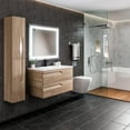 thumbnail image 2 of Eviva Joy 36" Maple Wall Mount Bathroom Vanity w/ White Integrated Top, 2 of 7