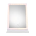 thumbnail image 1 of MasteelfCA 1 Ensemble de Miroir de Maquillage Pliant à LED, Miroir Portable en PU avec Lumière pour Maquillage, 1 of 7
