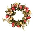 thumbnail image 5 of Rose Flower Wreath Faux Floral Wreath Door Wreaths for Front Door Inch Red, 5 of 9