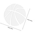 thumbnail image 2 of ADDHAT Adhesivo De Pared Reflectante Baloncesto Plata Autoadherible Para Hogar, 2 of 7