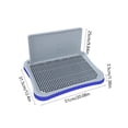 thumbnail image 3 of HOARBOEG Dog Potty Tray with Spatter Guard - Indoor Dog Toilet with Removable Grid, Pee Pad Holder for Small Medium Large Dogs, Housebreaking Training Litter Box, 3 of 6