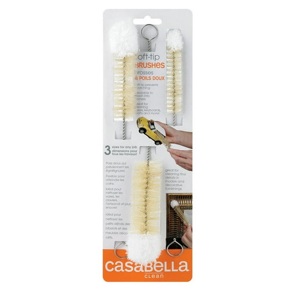 Casabella Soft Tip Brushes, 3 ct