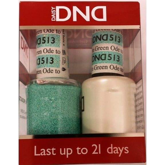 DND Nail Polish Gel & Matching Lacquer Set (513 - Ode to Green)