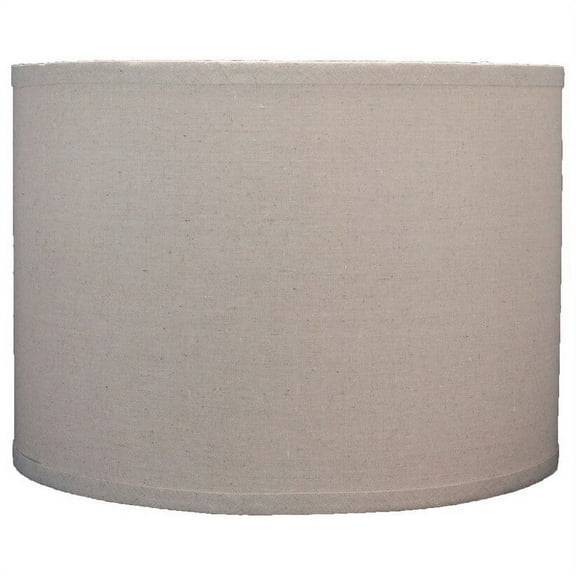 Classic Drum Linen Lamp Shade, 8" to 16" Bottom Size Natural Linen 14"