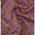 thumbnail image 1 of Soimoi Brown Silk Fabric Shells Ocean Print Fabric by Yard 42 Inch Wide, 1 of 6