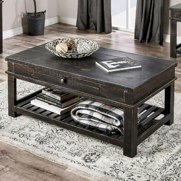 Pine coffee outlet table set