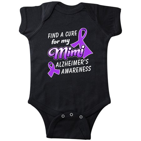 

Inktastic Alzheimer s Awareness Find a Cure for my Mimi Gift Baby Boy or Baby Girl Bodysuit
