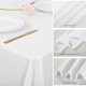 thumbnail image 4 of Mantel RestfulGlow de poliéster blanco de 60 x 102 cm para mesa de 6 pies, 4 of 7
