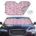 thumbnail image 2 of Kdxio Flower Butterfly Print Windshield Sun Shade,UV Rays and Sun Heat Protection,Sunshade for Car Windshield,Car Shade Front Windshield - Medium, 2 of 6