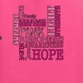 thumbnail image 6 of Wild Bobby Breast Cancer Awareness Words of Encouragement Distressed Breast Cancer Awareness Men Tee, Neon Pink, Large, 6 of 6