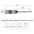 thumbnail image 2 of Uxcell 3.5mm Straight Shank Hollow Bit Tool Paper Punch Drill for Hole Puncher 2 Pack, 2 of 6