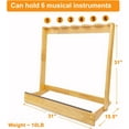 Hardwood Guitar & Bass Stands for Multiple Instrument Guitars & Basses
