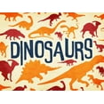 thumbnail image 2 of Grey, Jace 14x12 White Modern Wood Framed Museum Art Print Titled - Dinosaurs Three, 2 of 4
