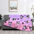 thumbnail image 5 of Lsque Sanrio Print Flannel Throw Blanket, Ultra-soft Blanket for Bed, Couch, Car, Hypoallergenic Anti-pilling blanket-, 5 of 8