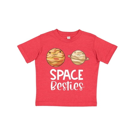 

Inktastic Space Besties Cute Jupiter and Saturn Gift Toddler Boy or Toddler Girl T-Shirt
